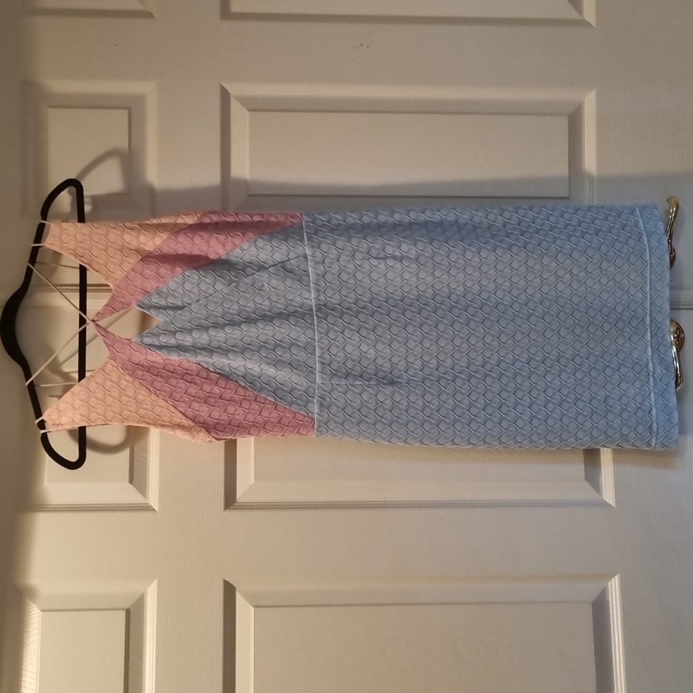 Greylin Knit Midi Colorblock Dress Size Medium - Picture 3 of 14